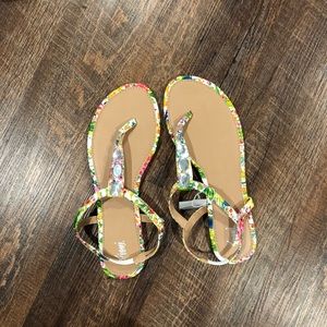 Floral sandals